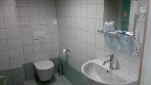 Koupelna v ubytování Croce Bianca
