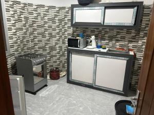 Kuchyň nebo kuchyňský kout v ubytování Dakar Yoff virage