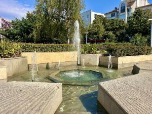 a fountain in the middle of a park at Centrino in Burgas +51 photos