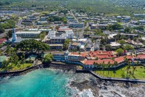 an aerial view of the resort and the water at Kona Plaza#409 in Kailua-Kona