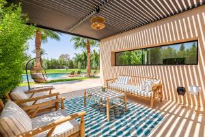 Χώρος καθιστικού στο Family villa in Marrakech