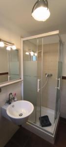 Bilik mandi di Ferienwohnung Strandparadies 11