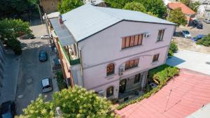 an overhead view of a white house at GuestHouse Old Avlabari in Tbilisi City