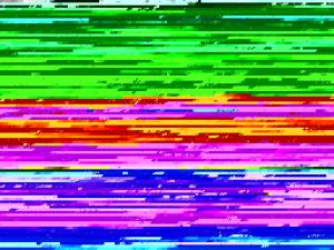 a close up of a rainbow colored computer screen at Holiday Home Senni - 800m from the sea by Interhome in Rønsheved