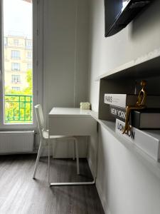 Dapur atau dapur kecil di Hôtel Sofiane