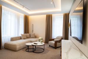 Χώρος καθιστικού στο Rinvoks boutique hotel