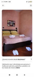 Ένα ή περισσότερα κρεβάτια σε δωμάτιο στο Casa Kumbhaka