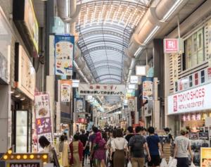 a crowd of people walking through a shopping mall at Joyful JUJO Stay 1minute walk from JR Jujo Station Shibuya 15min Shinjuku 11min Ikebukuro 6min Max 6guests 33square meters Simmons bed in Tokyo