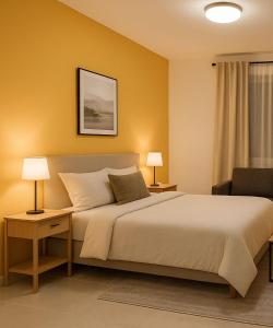 Postel nebo postele na pokoji v ubytování Stay with Obada Private Room