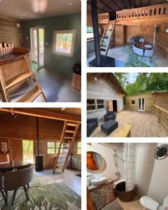Χώρος καθιστικού στο Cabane domaine du morbues