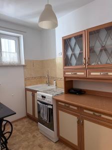 Η κουζίνα ή μικρή κουζίνα στο Justinrent Rynek 36