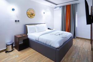 Postel nebo postele na pokoji v ubytování Dilic apartment