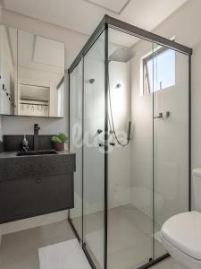 Koupelna v ubytování Conforto & Lazer – Oásis de Itapema