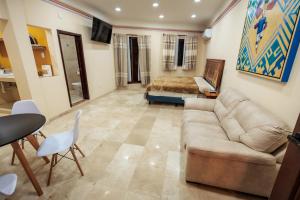 Posezení v ubytování Casa Margarito Jalatlaco