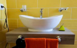 Koupelna v ubytování B&B L'Arcobaleno