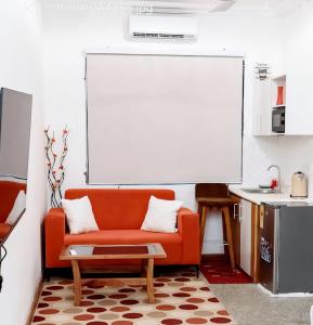 Χώρος καθιστικού στο East Legon Serenity Stay