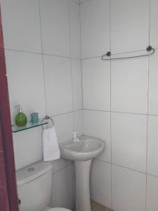 Phòng tắm tại Quarto do Poeta