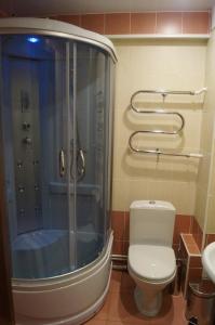 Koupelna v ubytování Hotel Viktoriya