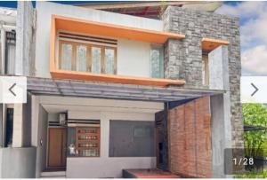 a rendering of a house with three different views at Newly Large Villa 3BR Dago Bandung by 2ndHome in Bandung