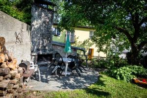 Vonkajšia záhrada v ubytovaní Apartmány Friday
