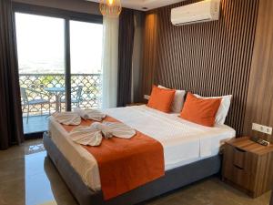 Ένα ή περισσότερα κρεβάτια σε δωμάτιο στο Tasar Villa 1