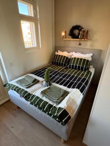 Ένα ή περισσότερα κρεβάτια σε δωμάτιο στο Studio Forest Green