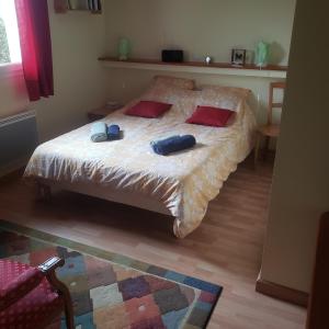 Giường trong phòng chung tại Villa 3 chambres tout confort +22 ảnh