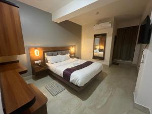 Postel nebo postele na pokoji v ubytování Park and Eat