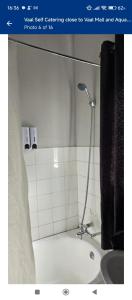 a bathroom with a shower and a sink at Vacation Home in Vanderbijlpark