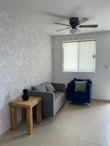 Et opholdsområde på Hermosa Casa en la Zona Industrial de Monterrey