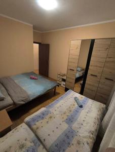 Postel nebo postele na pokoji v ubytování Apartman Becici + 7 fotografií