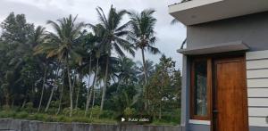 a house with palm trees in the background at The Mandalika Rinjani Lombok in Masbagik