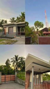a collage of three pictures of a house at The Mandalika Rinjani Lombok in Masbagik