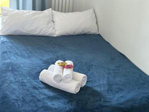Ένα ή περισσότερα κρεβάτια σε δωμάτιο στο Cubus Nest Apartment