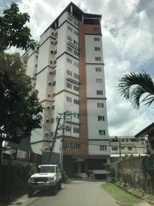 Bygningen som lejlighedshotellet ligger i