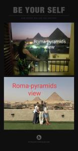 a poster for a movie with a group of people at Roma - pyramids view in Cairo
