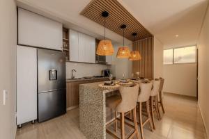 Η κουζίνα ή μικρή κουζίνα στο Condominio Moderno nuevo Trevi
