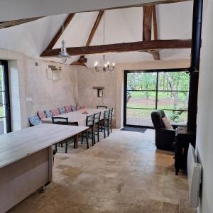 Χώρος καθιστικού στο Gîte de la douce évasion