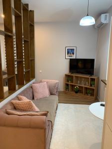 Μια τηλεόραση ή/και κέντρο ψυχαγωγίας στο Modern studio in city center