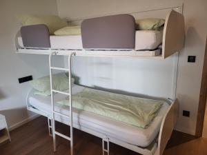 a couple of bunk beds in a room at Ferienwohnung Familie Roth in Rückholz