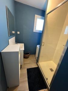 Koupelna v ubytování Maison à la campagne