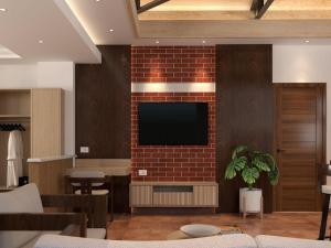 Μια τηλεόραση ή/και κέντρο ψυχαγωγίας στο Tulsi Kathmandu Hotel