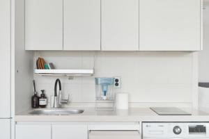 Η κουζίνα ή μικρή κουζίνα στο Panoramic View Seoul Station 2BR Newly Built