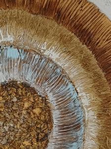 a painting of a spiraliatediatediatediatediatediatediatediatediatediatediated at Rafina's Blue Heart!Walking access to the PORT!!!Unique style!!Superior Quality!!! in Rafina