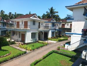 an aerial view of a house at Plams Beach comfort in Benaulim