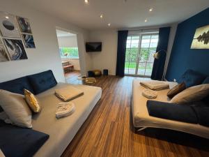 Χώρος καθιστικού στο BOHO Apartment Nuit near Salzburg