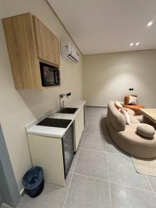 Η κουζίνα ή μικρή κουζίνα στο luxury apartment +10 φωτογραφίες