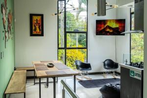 Televisyen dan/atau pusat hiburan di Casa Cubo Marsella