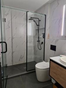 Ένα μπάνιο στο Takapuna Apartment