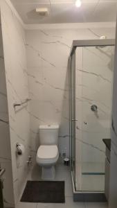 Koupelna v ubytování Monoambiente en sopocachi